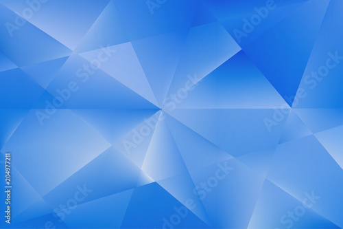 Abstract geometric light blue background with polygons.