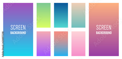 Creative vector illustration of mobile app soft color background. Art design modern screen. Mesh gradients. Abstract concept graphic element