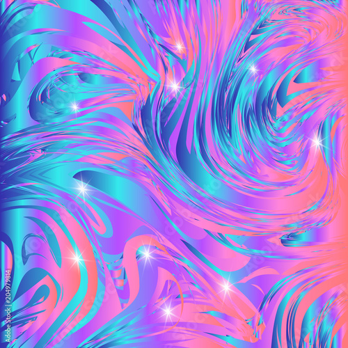 Abstract chaotic crazy background in acid color. A bright template for night clubs, youth party subcultures.