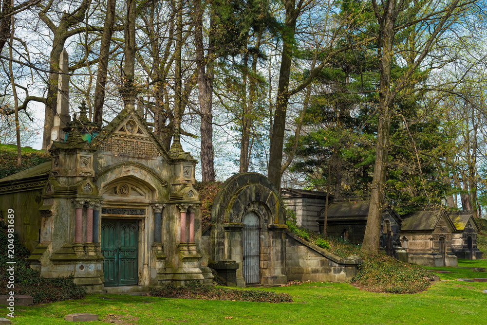 Old cemetery mausoleums Old cemetery mausoleums