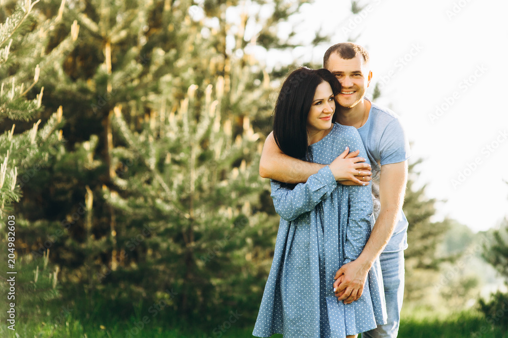 young couple in love having fun and enjoying the beautiful nature young couple in love having fun and enjoying the beautiful nature