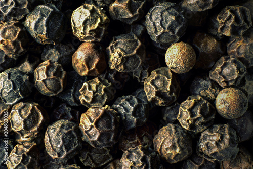 Fototapeta Naklejka Na Ścianę i Meble -  Composition of black peppercorns
