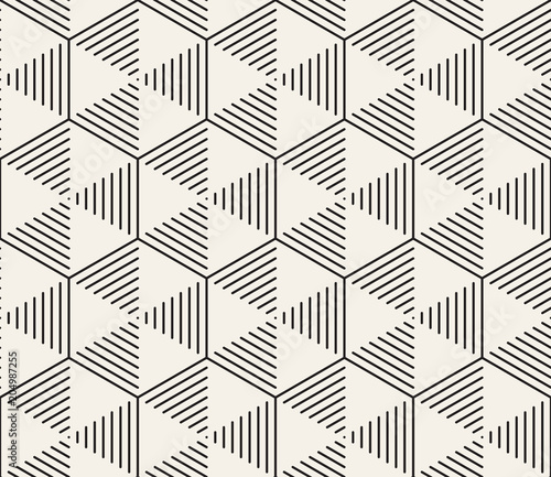 Vector seamless pattern. Modern stylish abstract texture. Repeating geometric tiles