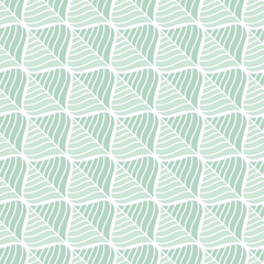 Fototapete Geometrische Blättermuster Art-déco-Blättermuster in geometrischer Optik  © daniela