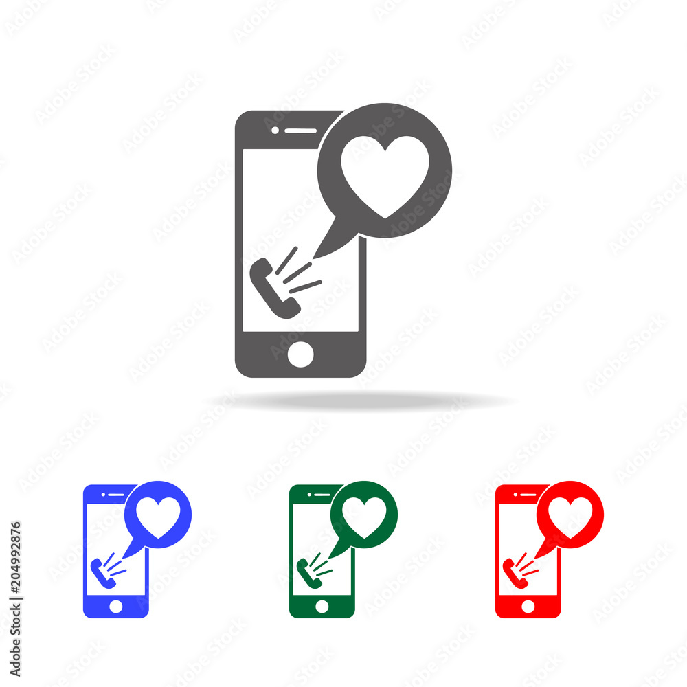 call from beloved icon. Elements of Valentine's Day in multi colored icons. Premium quality graphic design icon. Simple icon for websites, web design, mobile app call from beloved icon. Elements of Valentine's Day in multi colored icons. Premium quality graphic design icon. Simple icon for websites, web design, mobile app