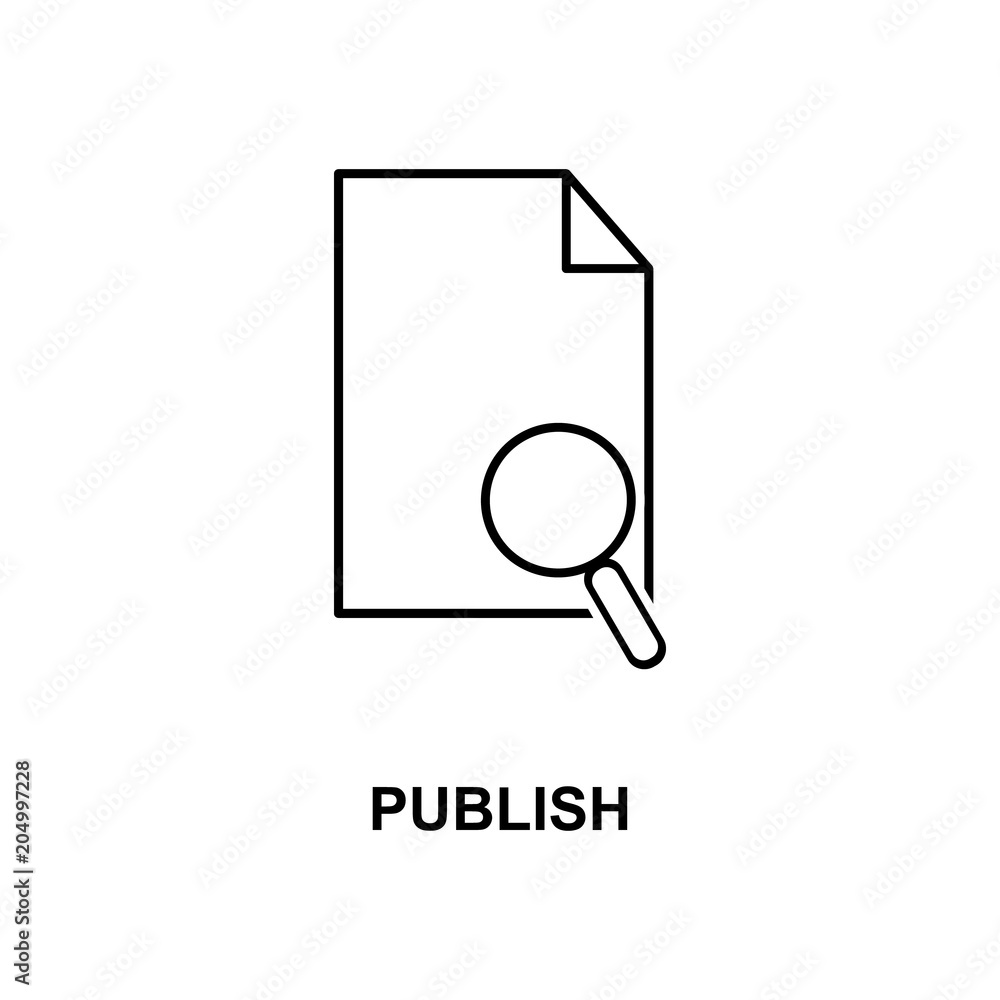paper and magnifier icon. Element of simple web icon with name for mobile concept and web apps. Thin line paper and magnifier icon can be used for web and mobile paper and magnifier icon. Element of simple web icon with name for mobile concept and web apps. Thin line paper and magnifier icon can be used for web and mobile