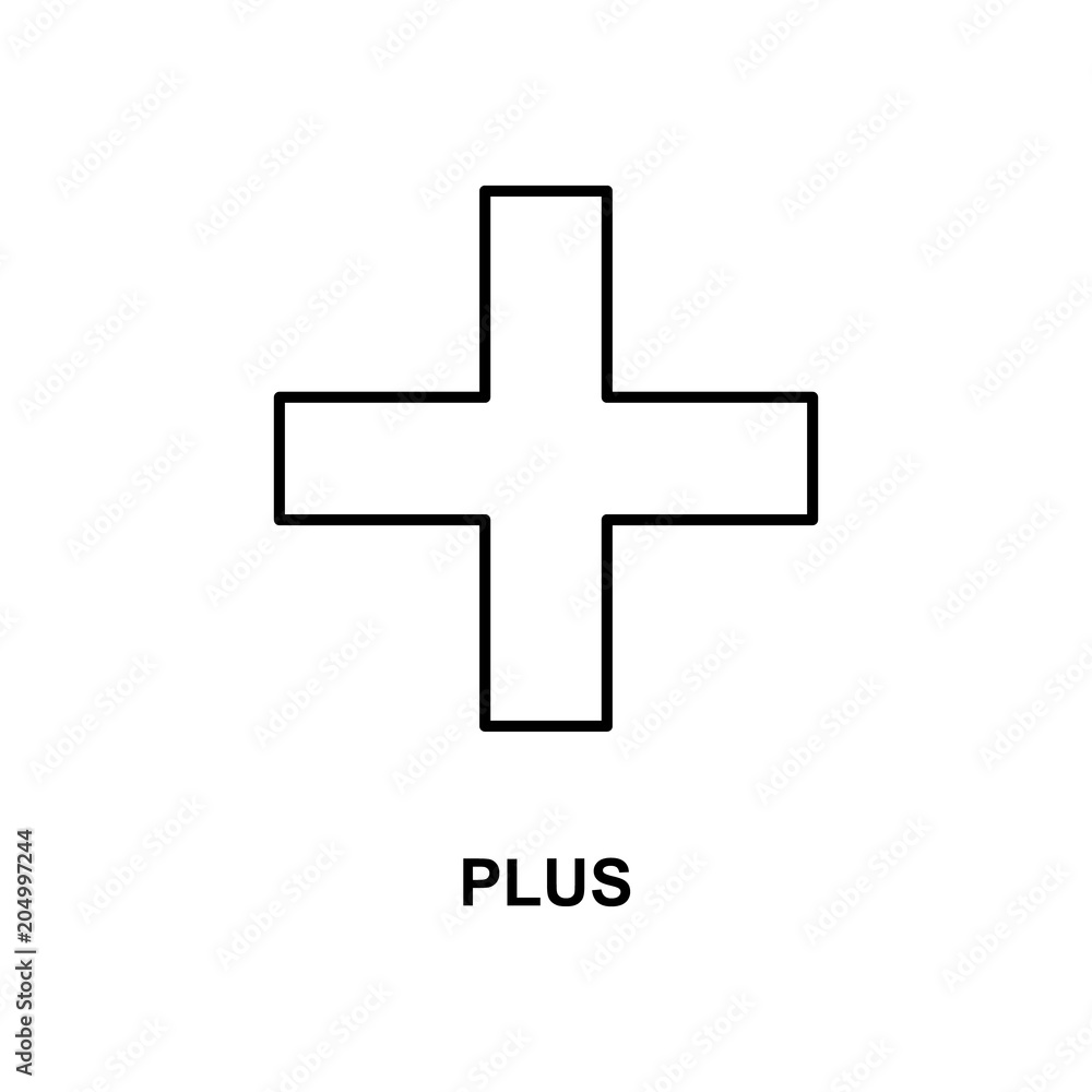 plus sign icon. Element of simple web icon with name for mobile concept and web apps. Thin line plus sign icon can be used for web and mobile plus sign icon. Element of simple web icon with name for mobile concept and web apps. Thin line plus sign icon can be used for web and mobile