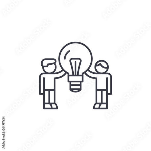 Consumer demand linear icon concept. Consumer demand line vector sign, symbol, illustration.