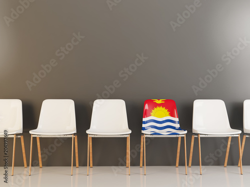 Chair with flag of kiribati