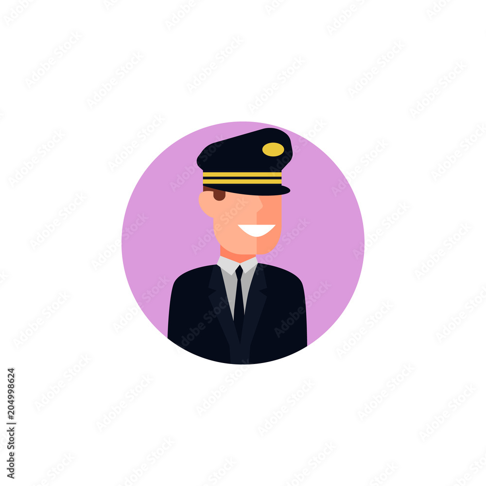 colored avatar of pilot icon. Element of colored people profession icon for mobile concept and web apps. Detailed colored avatar of pilot icon can be used for web and mobile