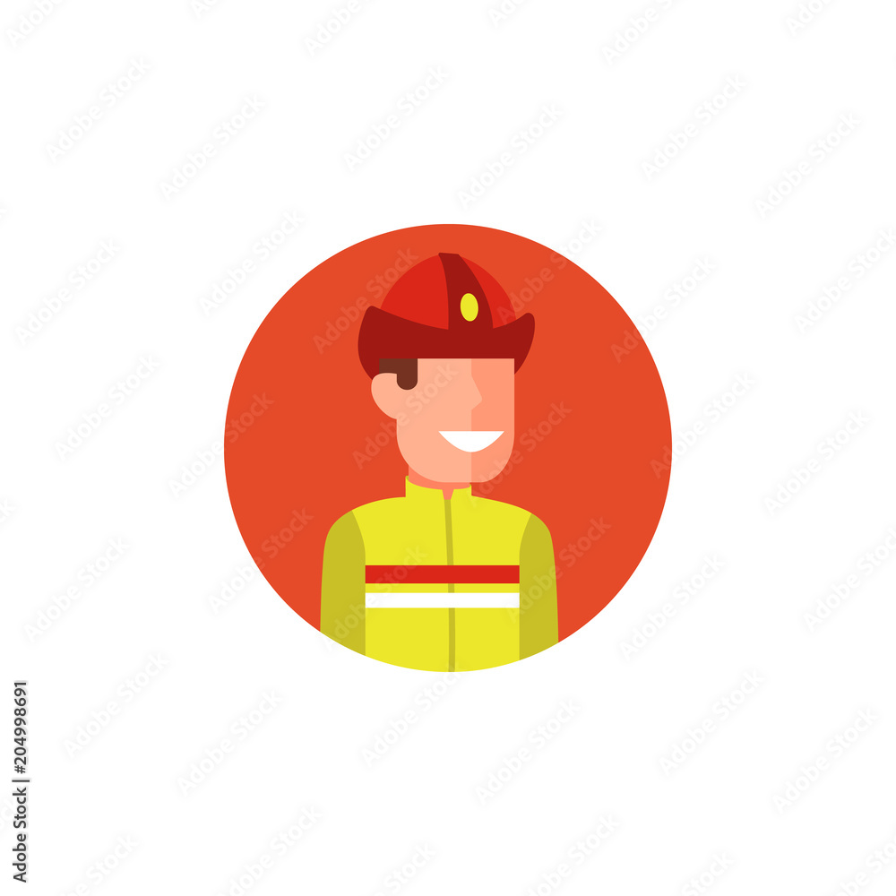 colored avatar of firefighter icon. Element of colored people profession icon for mobile concept and web apps. Detailed avatar of firefighter icon can be used for web and mobile