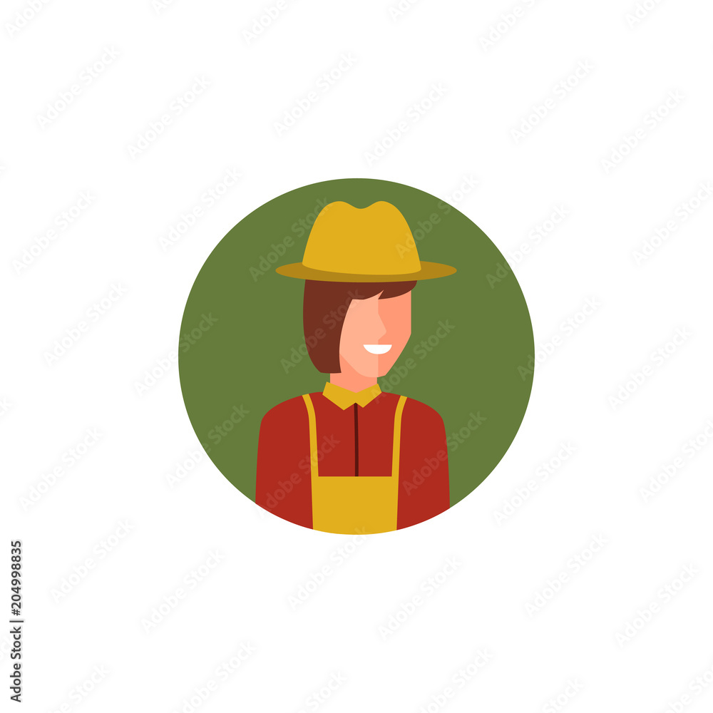 colored avatar of woman farmer icon. Element of colored people profession icon for mobile concept and web apps. Detailed avatar of woman farmer icon can be used for web and mobile