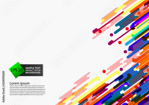 Multi Colored geometric abstract background vector Illustration