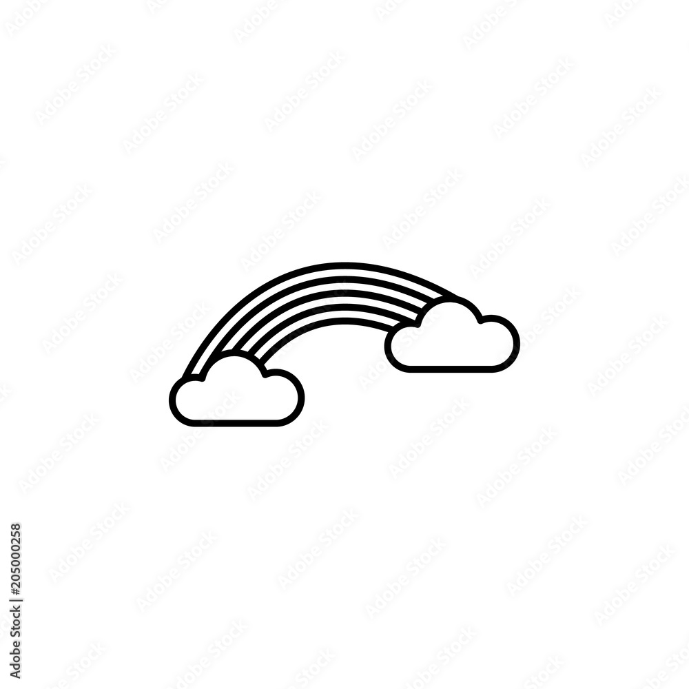 rainbow icon. Element of travel icon for mobile concept and web apps. Thin line rainbow icon can be used for web and mobile. Premium icon rainbow icon. Element of travel icon for mobile concept and web apps. Thin line rainbow icon can be used for web and mobile. Premium icon