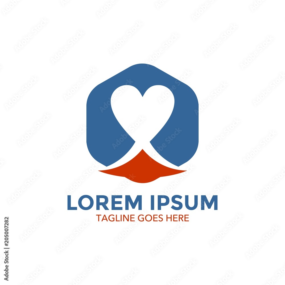 Obraz premium heart logo. icon. vector illustration