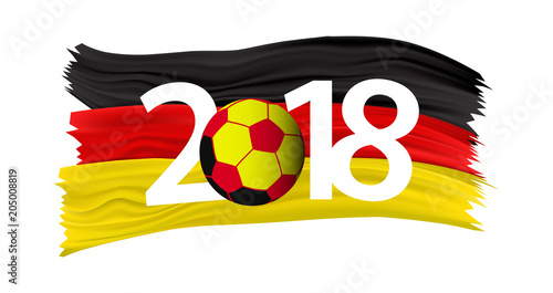 WM 2018 Deutschland Flagge Ziffern