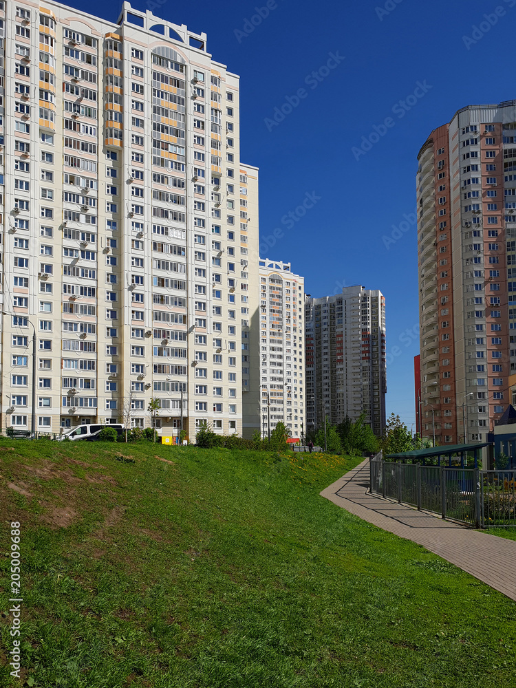 Typical multi-storey houses in Khimki, Russia Typical multi-storey houses in Khimki, Russia