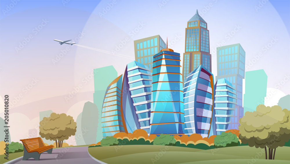 Cartoon City Wallpaper Hd