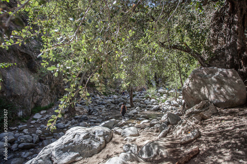 Eaton Canyon Falls Trail Hike in Pasadena near Los Angeles, California photo