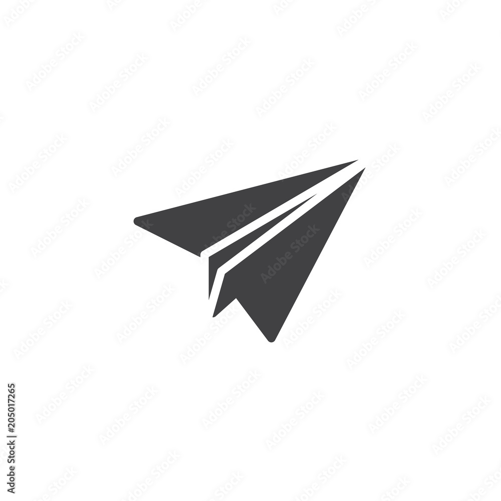 Paper Plane vector icon. filled flat sign for mobile concept and web design. Airplane simple solid icon. Message symbol, logo illustration. Pixel perfect vector graphics Paper Plane vector icon. filled flat sign for mobile concept and web design. Airplane simple solid icon. Message symbol, logo illustration. Pixel perfect vector graphics