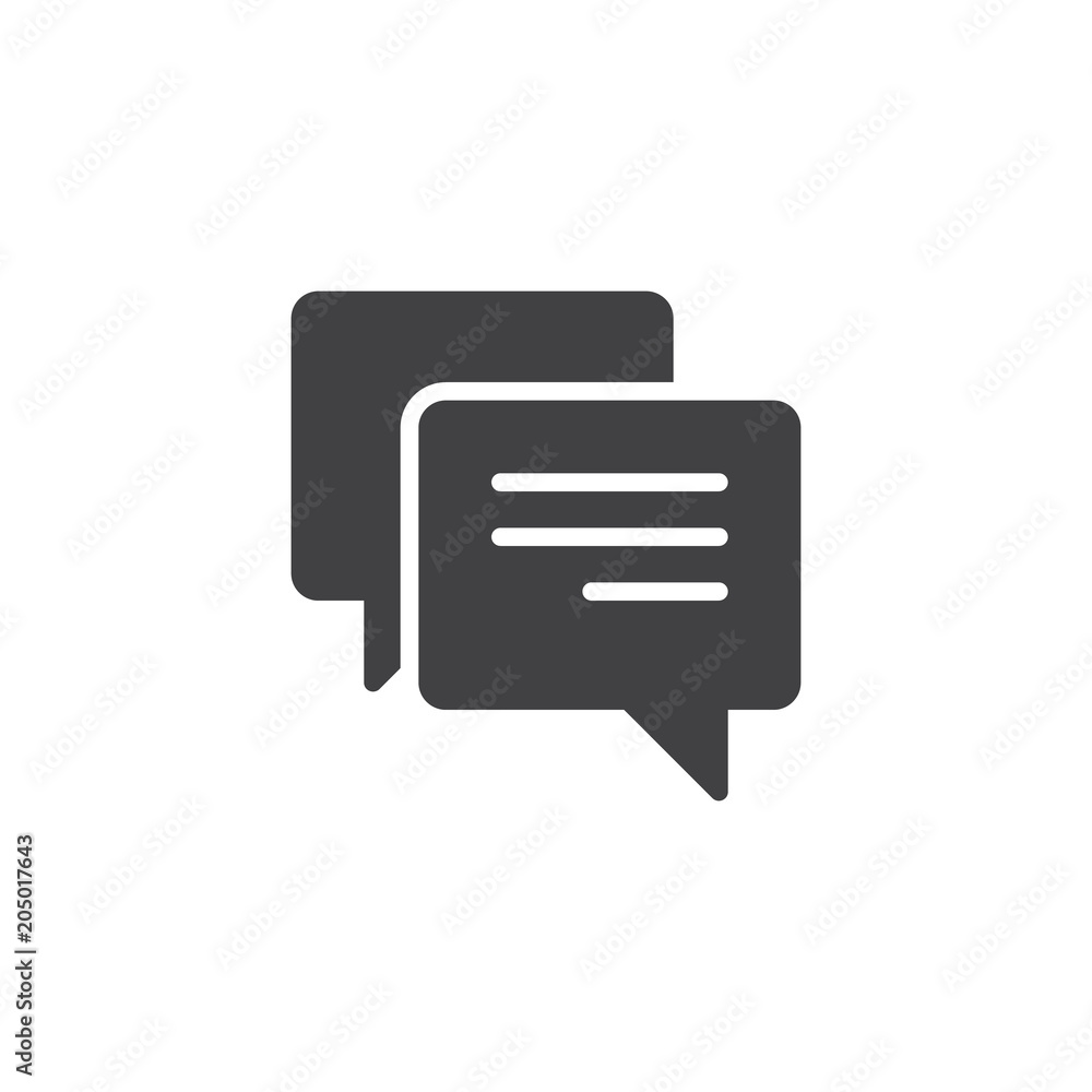 Speech bubble vector icon. filled flat sign for mobile concept and web design. Chat message simple solid icon. Symbol, logo illustration. Pixel perfect vector graphics Speech bubble vector icon. filled flat sign for mobile concept and web design. Chat message simple solid icon. Symbol, logo illustration. Pixel perfect vector graphics