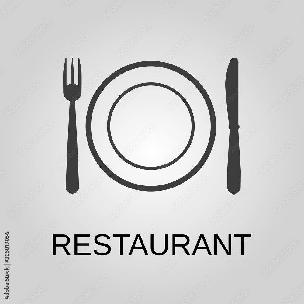 Restaurant icon. Restaurant symbol. Flat design. Stock - Vector illustration Restaurant icon. Restaurant symbol. Flat design. Stock - Vector illustration