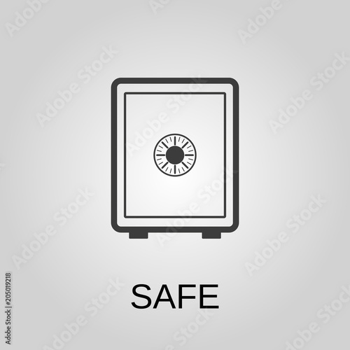 Safe icon. Safe symbol. Flat design. Stock - Vector illustration