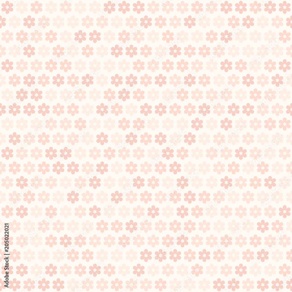 Rose flower pattern. Seamless vector