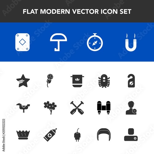 Modern, simple vector icon set with oar, fiction, privacy, cherry, sound, karaoke, energy, spring, north, happy, boat, weather, star, kid, hotel, ufo, water, canoe, bathroom, sakura, blossom icons photo