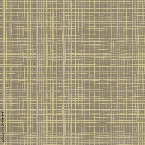 Burlap texture.  Brown green fabric. Canvas seamless background pattern. Cloth linen sack backdrop. Vintage rustic style for posters, banners, retro designs. Vector