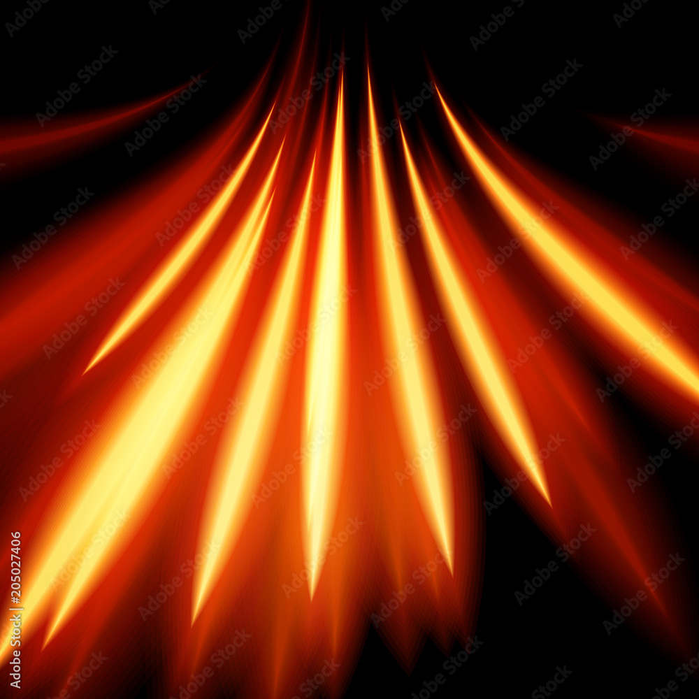 Obraz premium Magic glowing light swirl trail trace effect. Graphic concept for your design