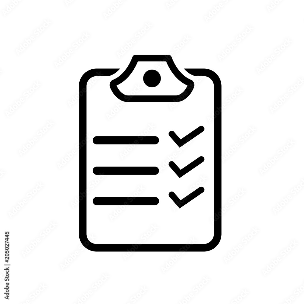 checklist icon. One of set web icons checklist icon. One of set web icons