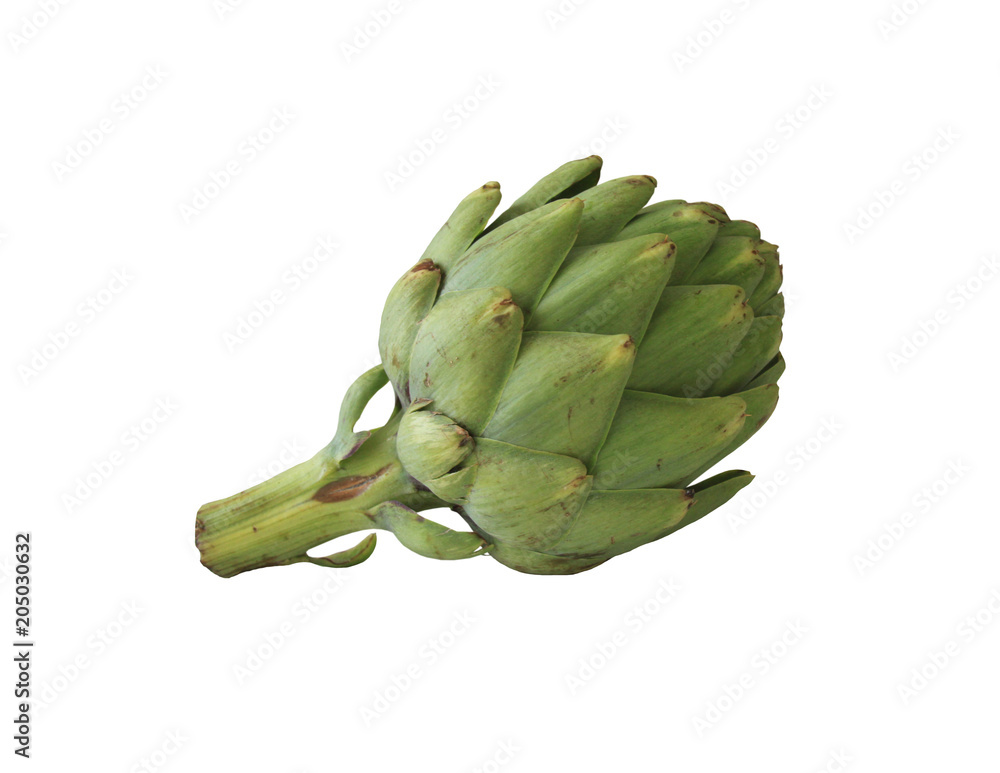 Obraz premium Vegetable artichoke on a white background.