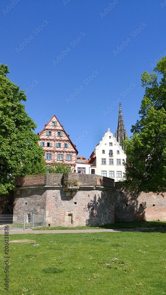 The old town behind the sity wall