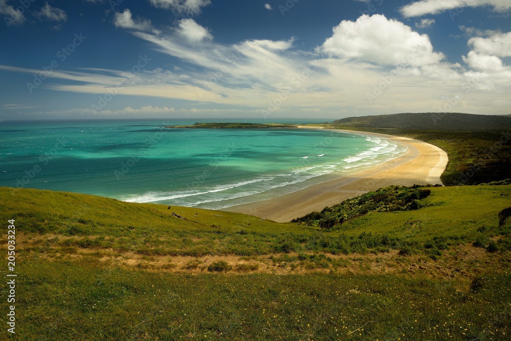 Landscape New Zealand - Bay on the south of Southern Island Landscape New Zealand - Bay on the south of Southern Island