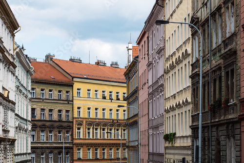 Old residential buildings in Prague © jjfarq