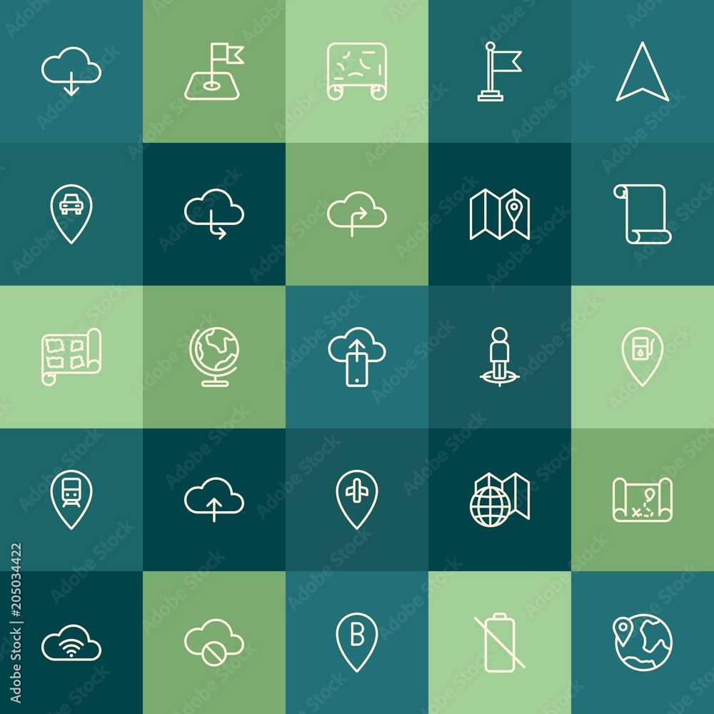 Modern Simple Set of location, cloud and networking, mobile Vector outline Icons. Contains such Icons as block, mobile, wireless, no and more on green background. Fully Editable. Pixel Perfect. Modern Simple Set of location, cloud and networking, mobile Vector outline Icons. Contains such Icons as block, mobile, wireless, no and more on green background. Fully Editable. Pixel Perfect.