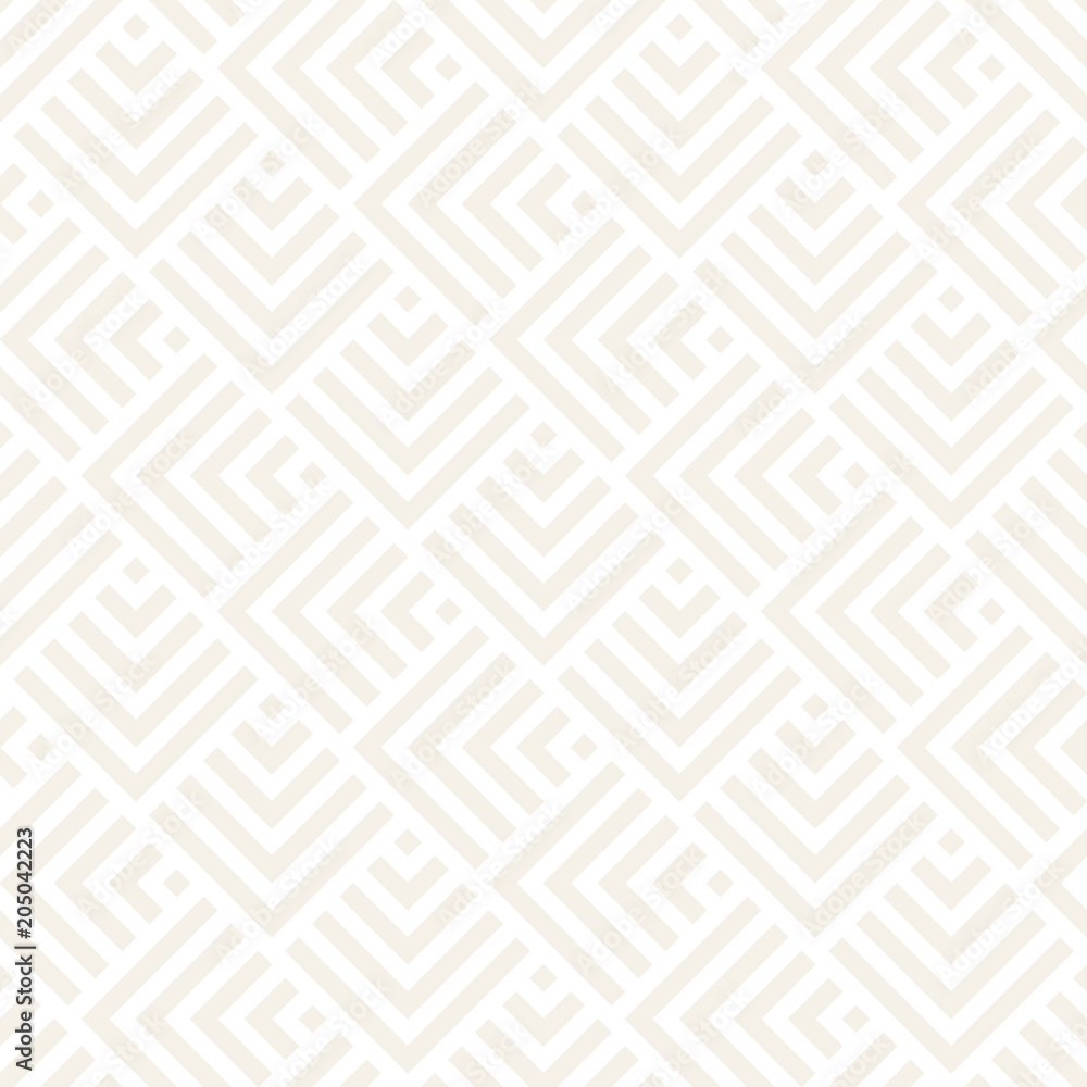 Vector seamless subtle lines mosaic pattern. Modern stylish abstract texture. Repeating geometric tiles