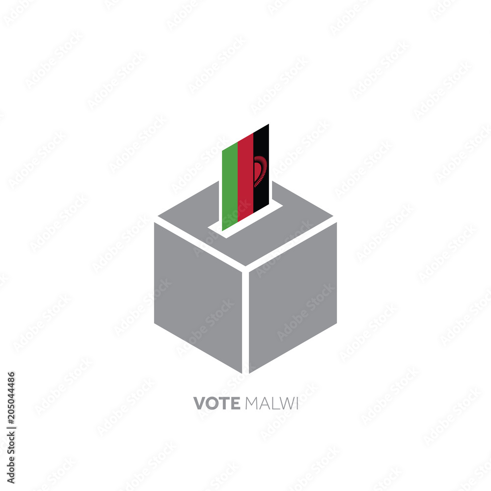 Malawi voting concept. National flag and ballot box. Malawi voting concept. National flag and ballot box.