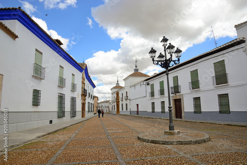 Almagro, Spain - April 14, 2018: Plaza de Santo Domingo next to Our Lady of the Rosary School, Almagro.. photo