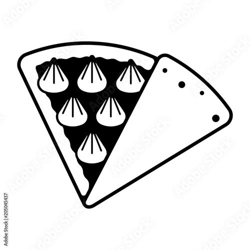 Crepe illustration icon (Whipped cream)