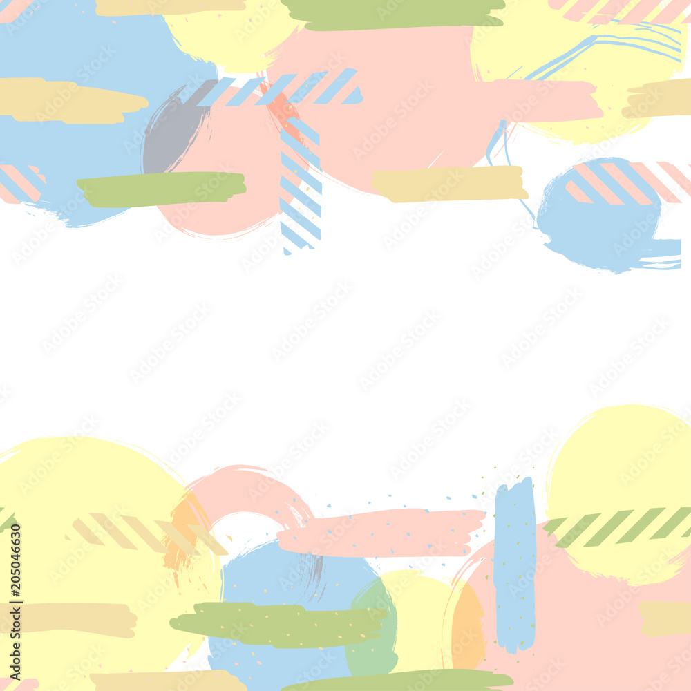 Background with doodle circles randomly distributed, vector