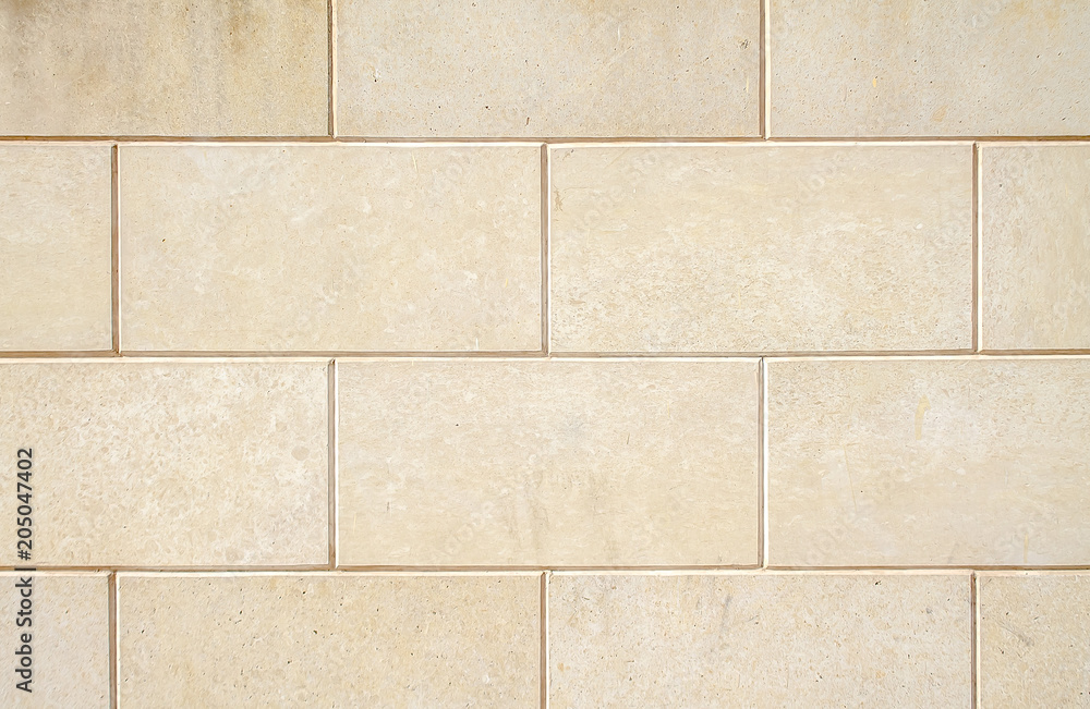 Fototapeta premium Wall from travertine as background