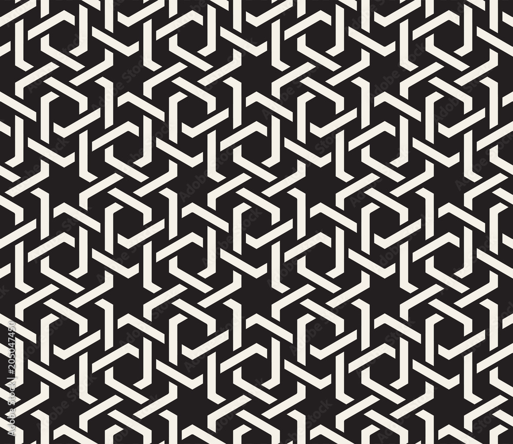 1Vector seamless pattern. Modern stylish abstract texture. Repeating geometric tiles