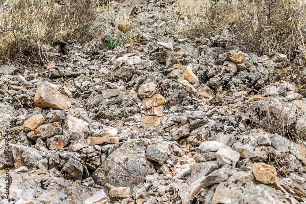Rocky ground landscape Rocky ground landscape