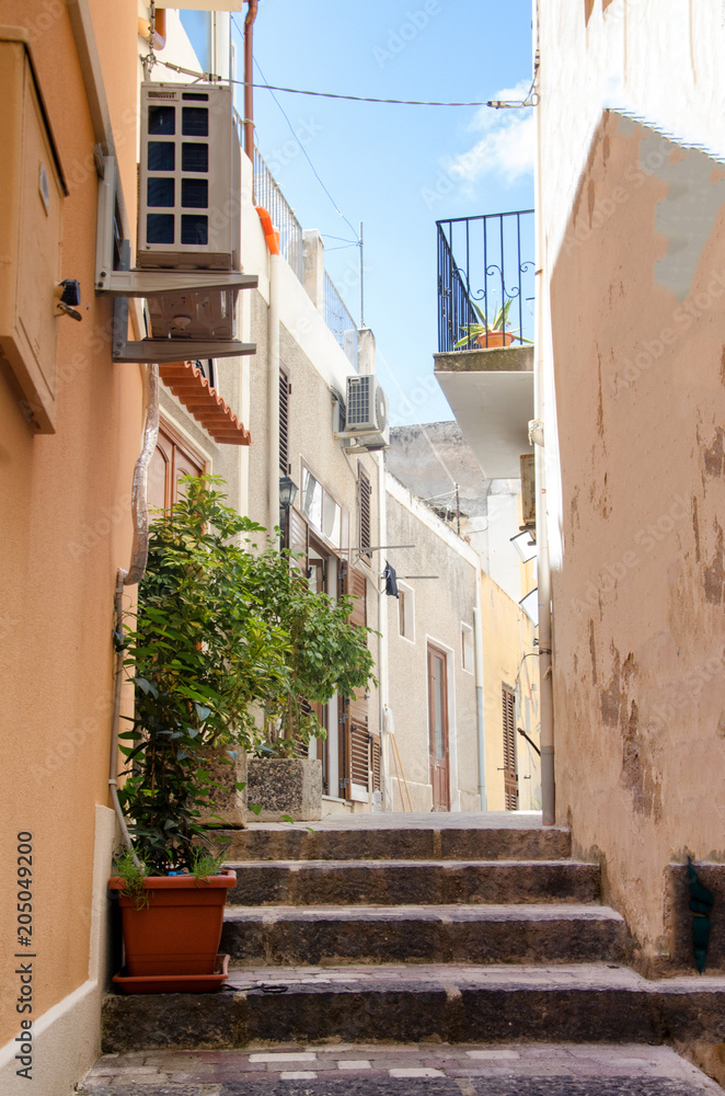 Naklejka premium Mediterrane Gasse