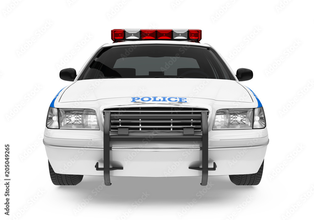 Police Car Isolated