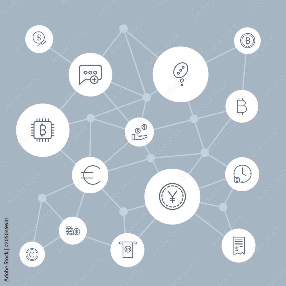 Abstract background with polygonal connected lines and money, chat and messenger outline icons. Can be use for websites, mobile apps, presentations and other design works Abstract background with polygonal connected lines and money, chat and messenger outline icons. Can be use for websites, mobile apps, presentations and other design works