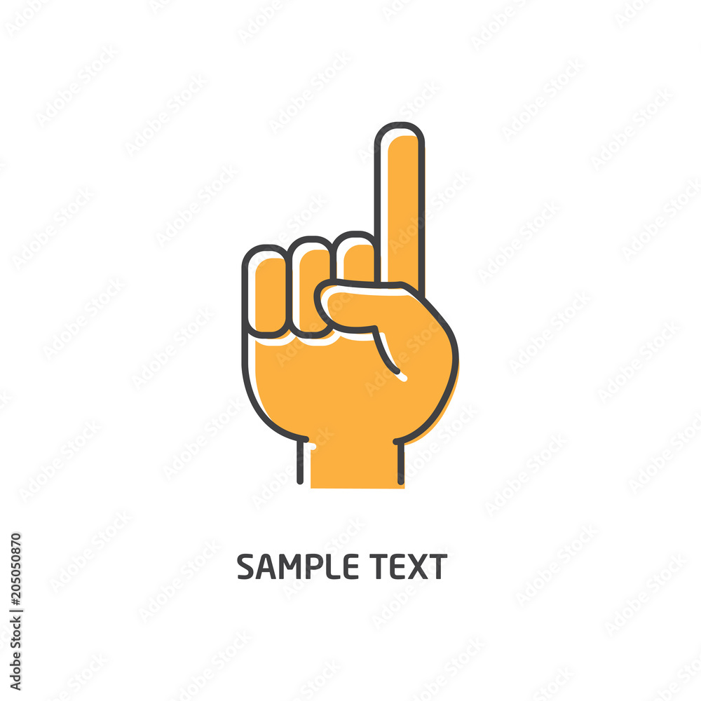 Hand line icon Hand line icon