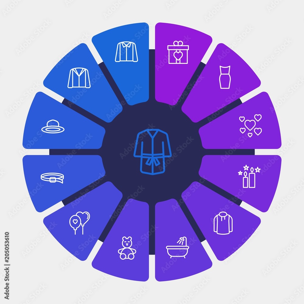hotel, clothes, valentine Infographic Circle outline Icons Set. Contains such Icons as box, hat, celebration, beautiful, teddy, female, valentine, object and more. Fully Editable. Pixel Perfect hotel, clothes, valentine Infographic Circle outline Icons Set. Contains such Icons as box, hat, celebration, beautiful, teddy, female, valentine, object and more. Fully Editable. Pixel Perfect